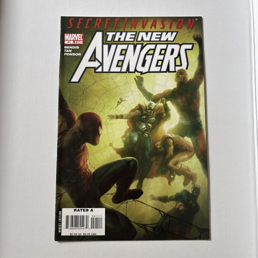 The New Avengers #41 VF-NM Marvel Comic Book Secret Invasion 29 TJ80